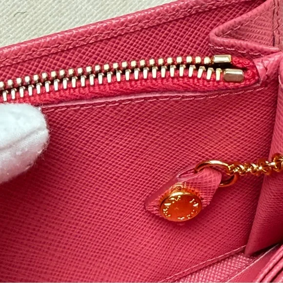 Prada Bow Saffiano Leather Continental Wallet - Picture 10 of 16